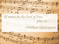 William Shakespeare Music Quotation