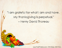 Thanksgiving Thoreau