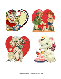 1970s Cute Valentines
