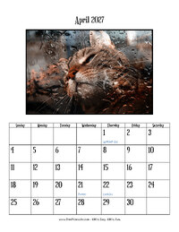 April 2027 Photo Calendar