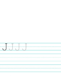 J Letter Penmanship