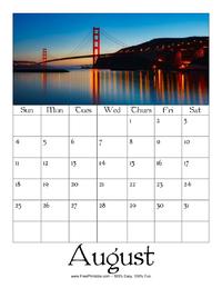 August 2024 Picture Calendar