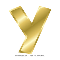 Y Gold Letter