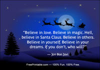 Santa Quotation Bon Jovi