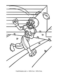 Football Game Coloring Page