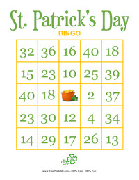St. Patrick's Day BINGO 3