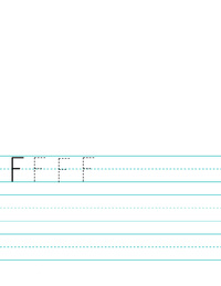 F Letter Penmanship