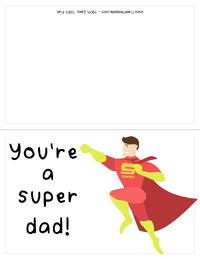 Super Dad Fathers Day Card