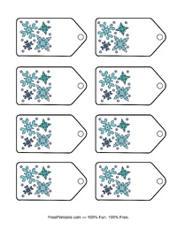 Snowflakes Gift Tags