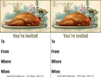 Roasted Turkey Invitation