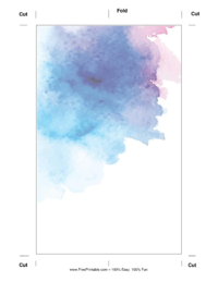 Water Color Bookmark