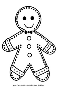 Cute Gingerbread Man
