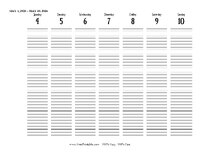 2026 Weekly Calendar 19