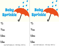 Baby Sprinkle Umbrella Invitation