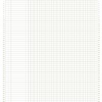 8.5"x11" 6colx54rows Accounting Ledger Paper