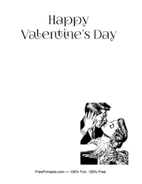 Vintage Couple Valentine Stationery 