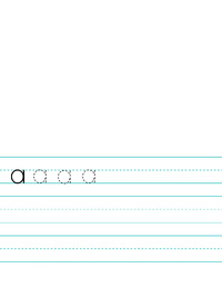 A Letter Penmanship Lower Case
