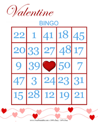Valentine Bingo 3