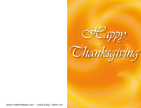 Happy Thanksgiving Card Yellow