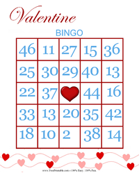 Valentine Bingo 4
