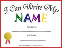 I Can Write My Name