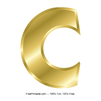 C Gold Letter