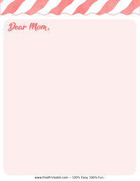 Dear Mom Stationery