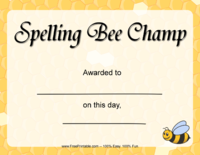 Spelling Bee Champion