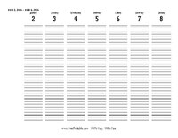 2026 Weekly Calendar 6