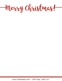 merry christmas letterhead