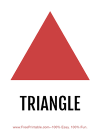 Shapes Flash Card Triangle