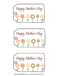 Mother's Day Wild Flowers Gift Tag