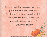 Thanksgiving Bronte