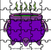 Halloween Cauldron Puzzle
