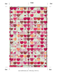 Cute Hearts Bookmark
