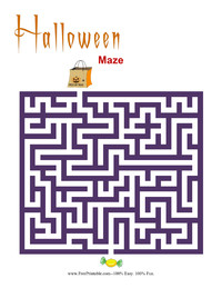 Halloween Maze Easy