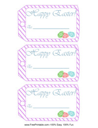 Happy Easter Gift Tag