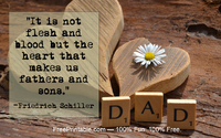 Heart Fathers Day Quotation Schiller