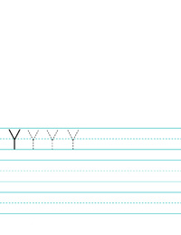 Y Letter Penmanship
