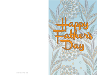 Floral Father's Day Card