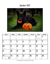October 2027 Photo Calendar