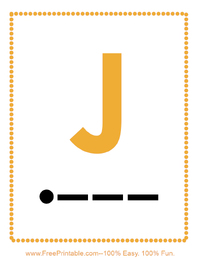 Morse Code J