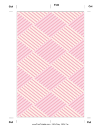 Pink Squares Bookmark