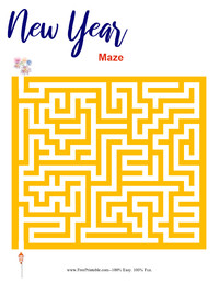 New Year Maze Easy