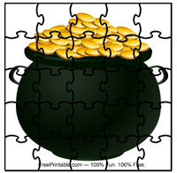 Pot Of Gold St Patricks Day Puzzle