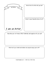 Future Artist Worksheet