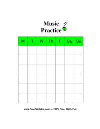 Music Chore Chart