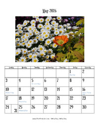 May 2026 Photo Calendar