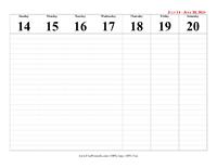 2024 Calendar Week 29