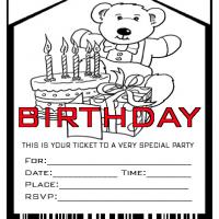 Admit One Birthday Party Invite Envelope
